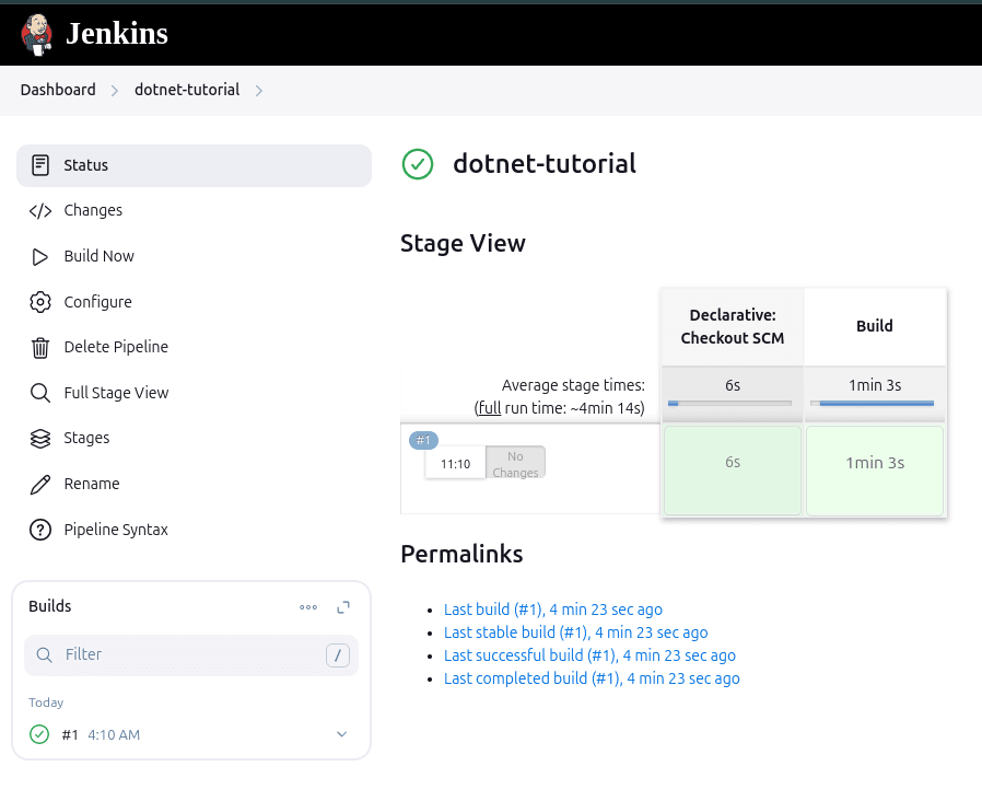 Initial Pipeline Success